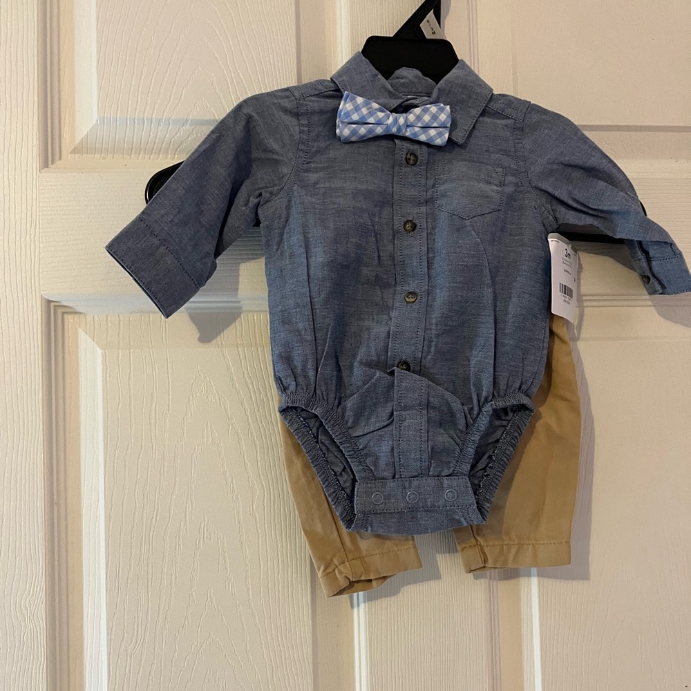 Carters 3m boys dress outfit NWT